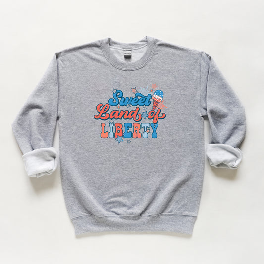 Retro Sweet Land Of Liberty | Youth Sweatshirt