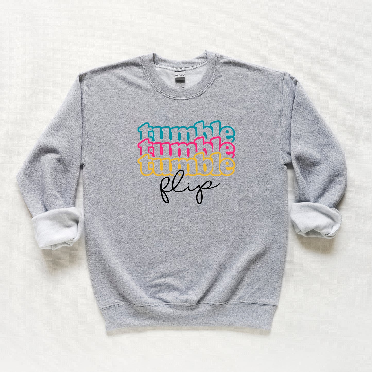 Tumble Flip Stacked | Youth Sweatshirt