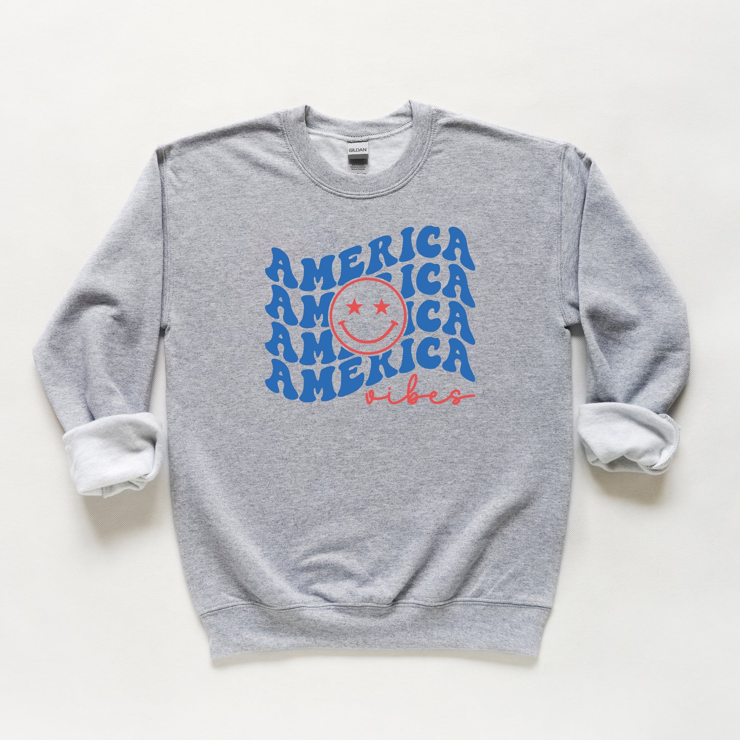 America Vibes Stacked | Youth Sweatshirt