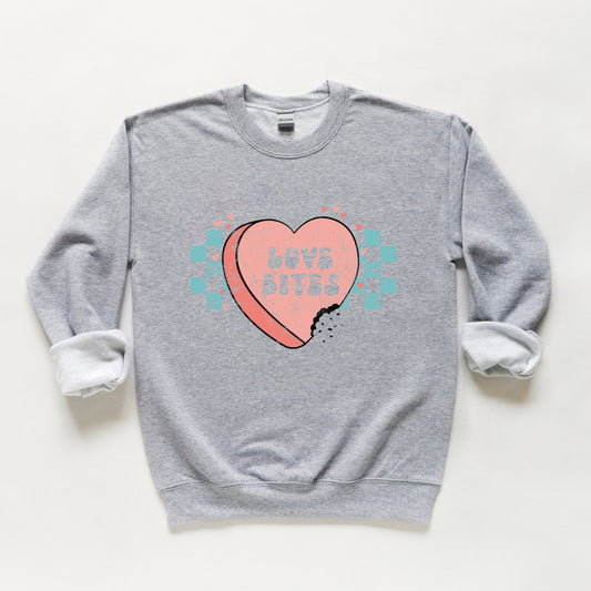 Love Bites Candy Heart | Youth Sweatshirt
