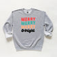 Merry And Bright Stacked | Youth Sweatshirt