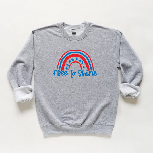 Free To Shine Rainbow | Youth Sweatshirt