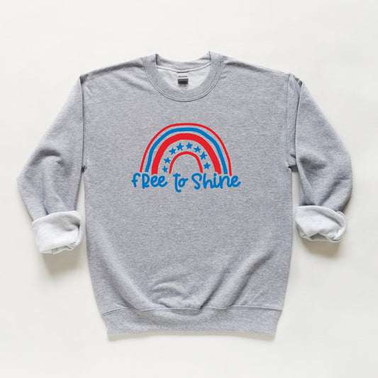 Free To Shine Rainbow | Youth Sweatshirt