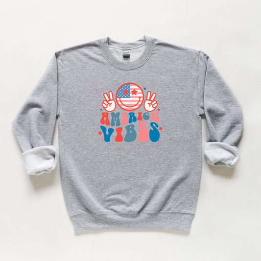 America Vibes Peace Signs | Youth Sweatshirt