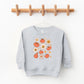 Distressed Flowers And Pumpkins | Toddler Sweatshirt