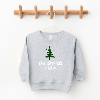 Christmas Cutie Tree Glitter | Toddler Sweatshirt