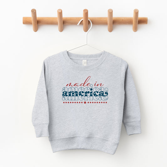 Made In America Stacked | Toddler Sweatshirt