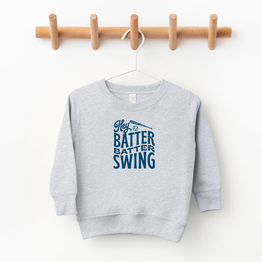 Hey Batter Batter Wavy | Toddler Sweatshirt