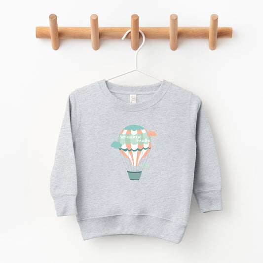 Adventure Awaits Clouds | Toddler Sweatshirt