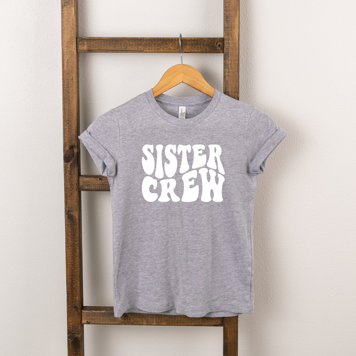Sister Crew Wavy | Toddler Short Sleeve Crew Neck