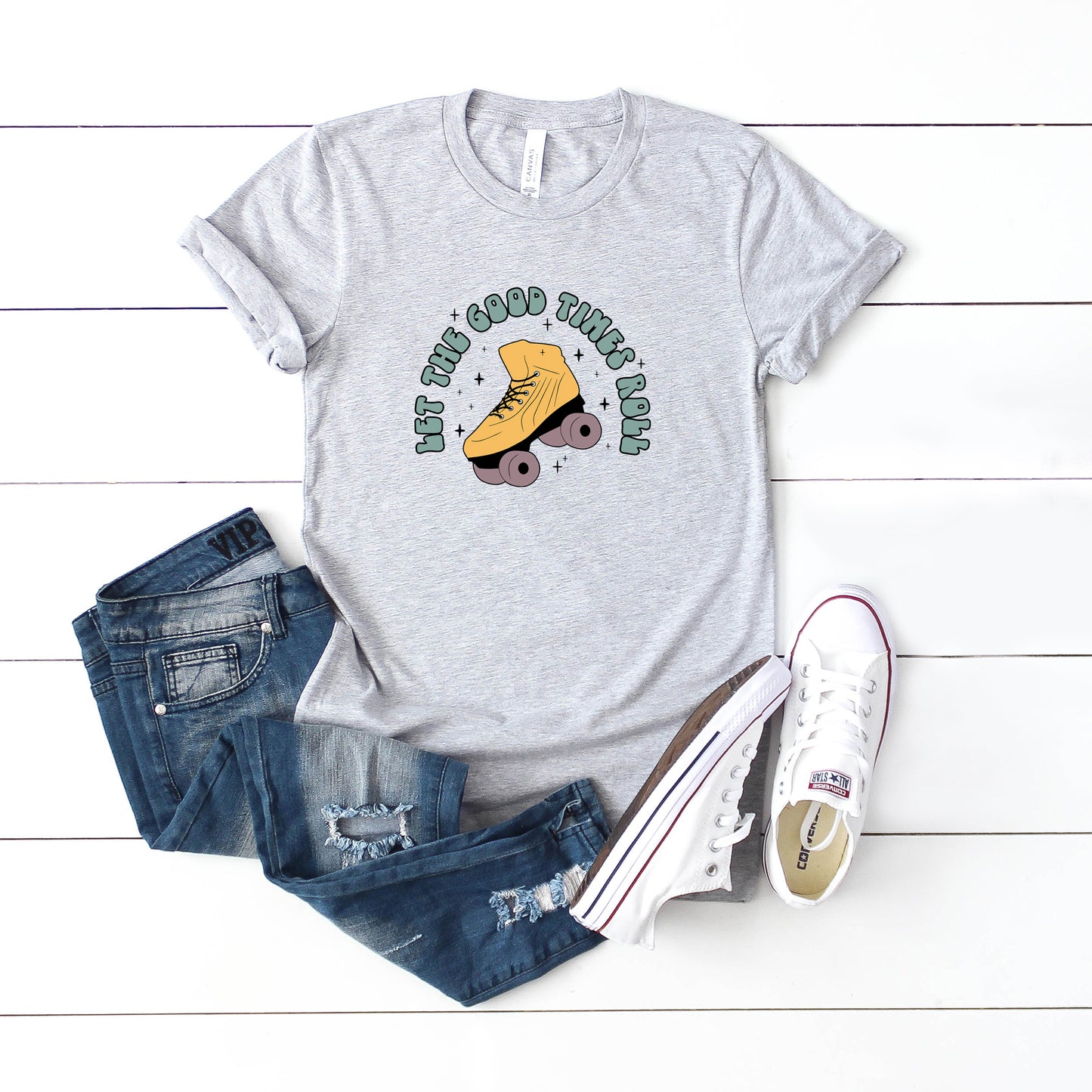 Let The Good Times Roller Skate | Youth Short Sleeve Crew Neck