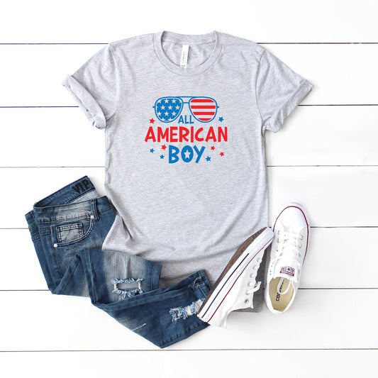 All American Boy Sunglasses | Youth Short Sleeve Crew Neck