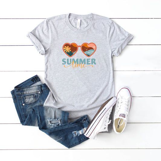 Boho Summer Time Sunglasses | Youth Short Sleeve Crew Neck