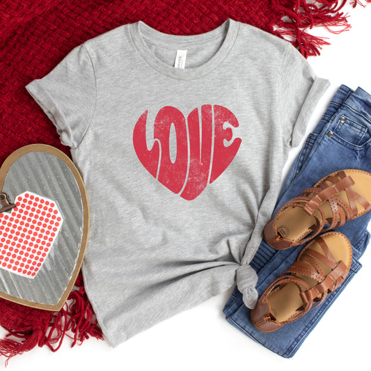 Love Heart | Youth Short Sleeve Crew Neck