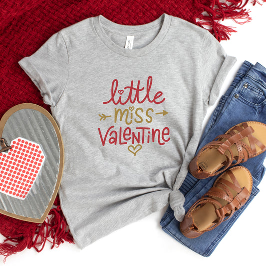 Little Miss Valentine | Youth Short Sleeve Crew Neck