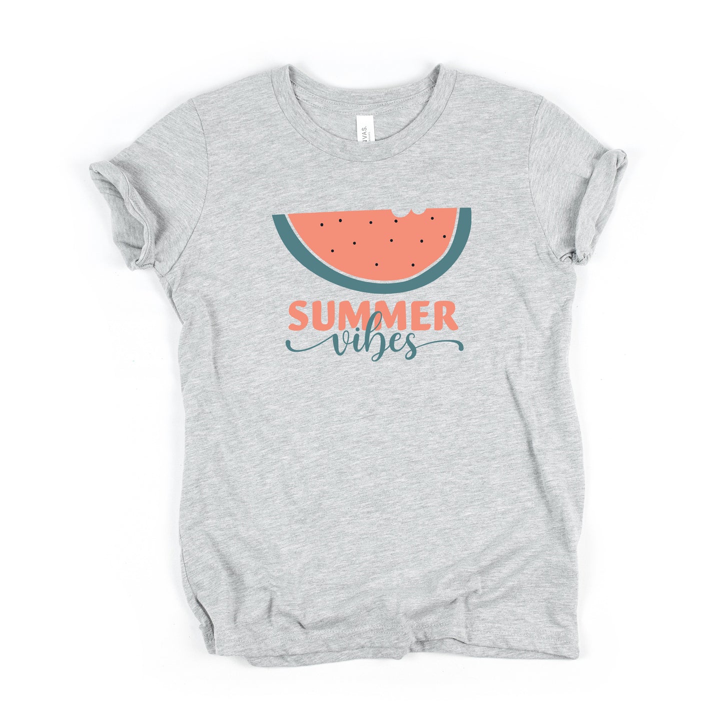 Boho Summer Vibes Watermelon | Youth Short Sleeve Crew Neck