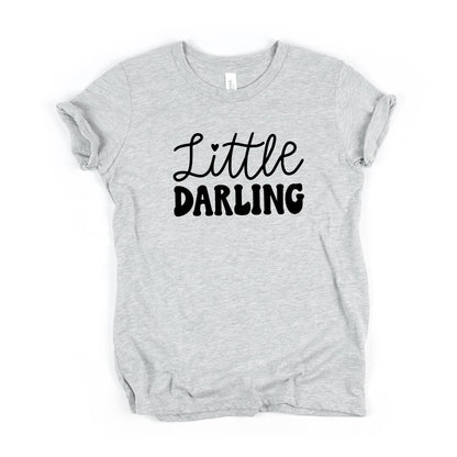 Little Darling Cursive | Youth Short Sleeve Crew Neck