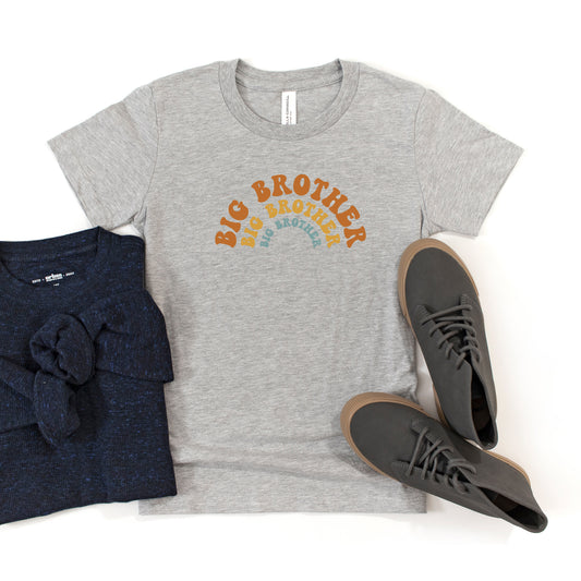 Big Brother Stacked Curved | Youth Short Sleeve Crew Neck