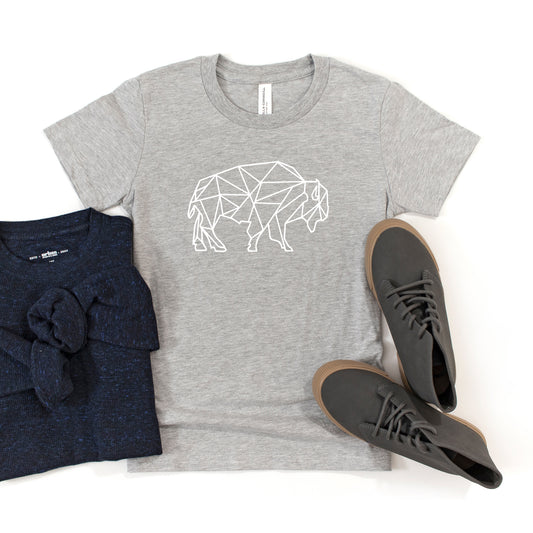 Geometric Buffalo | Youth Short Sleeve Crew Neck