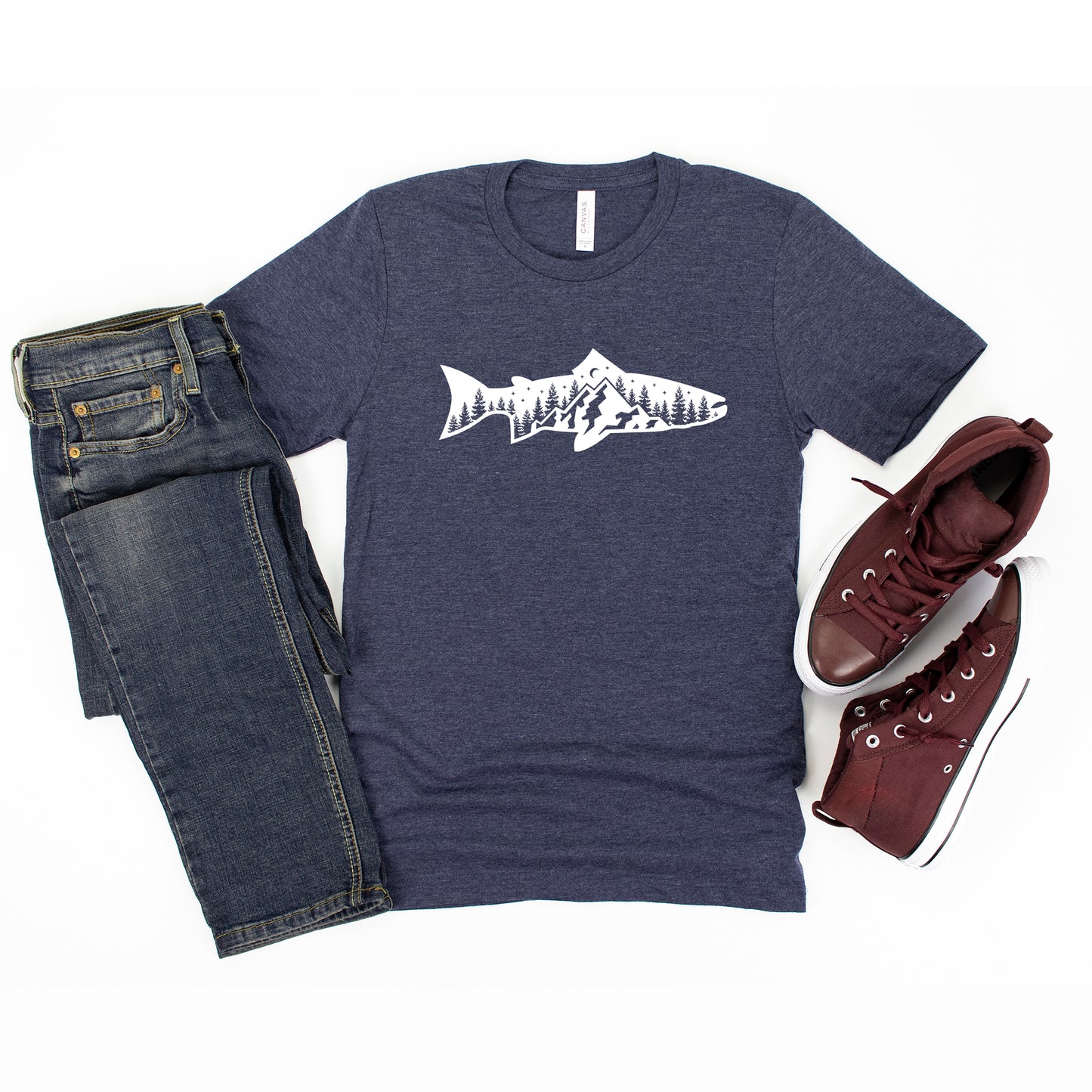 Fish and Trees | Youth Short Sleeve Crew Neck