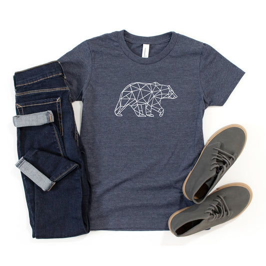 Geometric Bear | Youth Short Sleeve Crew Neck