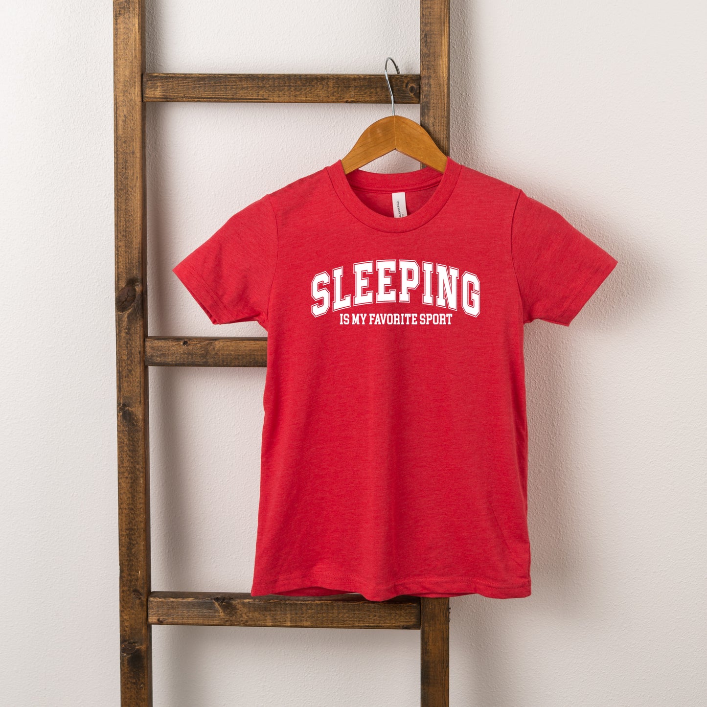 Sleeping is My Favorite Sport | Toddler Short Sleeve Crew Neck