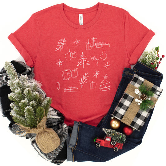 Christmas Clipart | Youth Short Sleeve Crew Neck