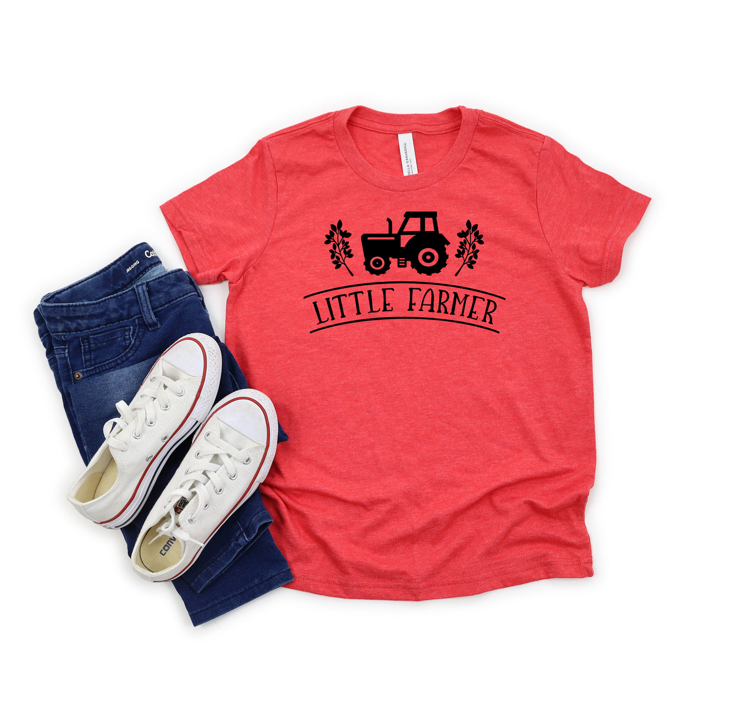 Little Farmer Tractor | Youth Short Sleeve Crew Neck