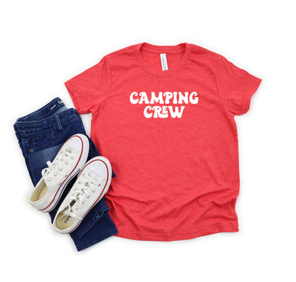 Camping Crew Retro | Youth Short Sleeve Crew Neck