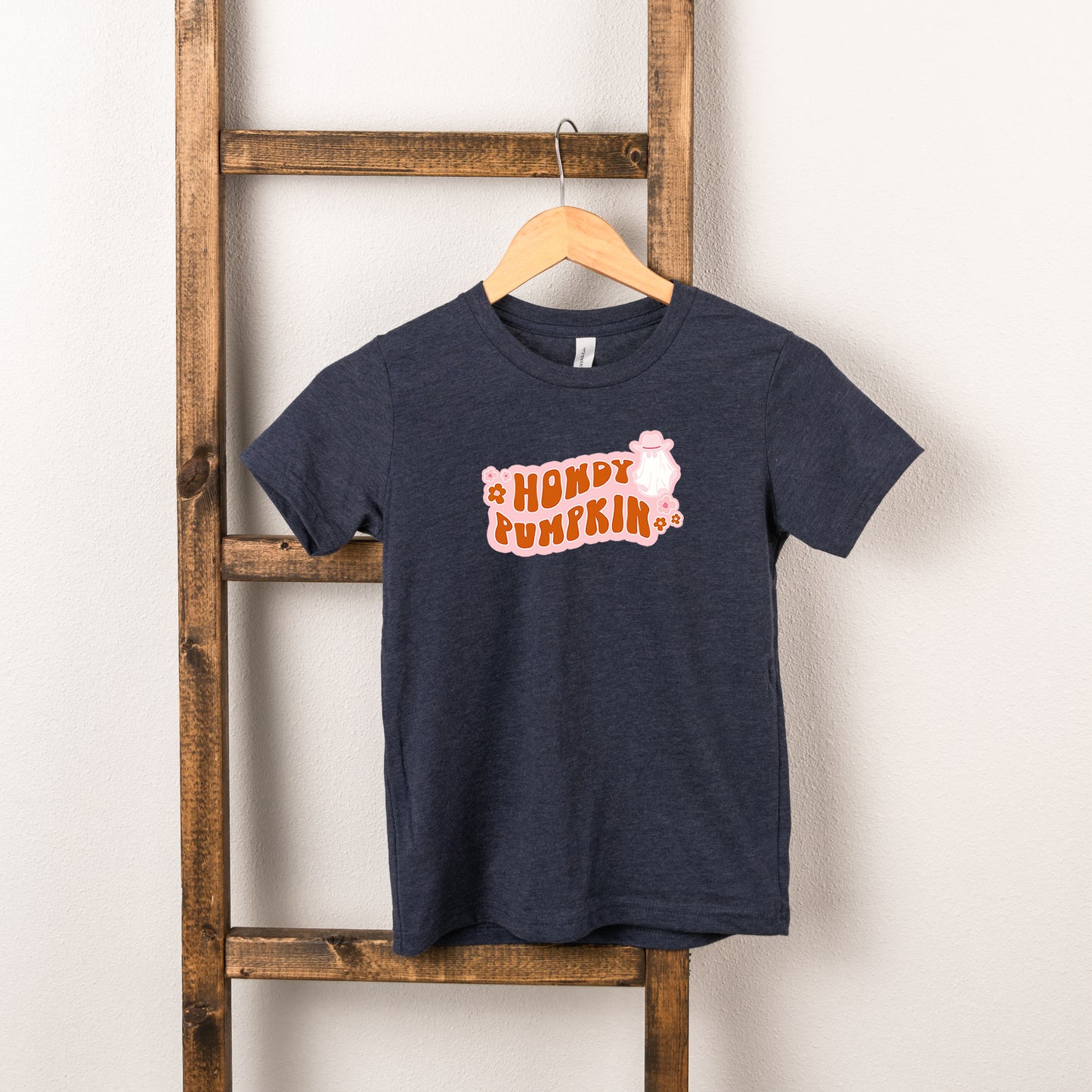 Howdy Pumpkin Ghost | Youth Short Sleeve Crew Neck