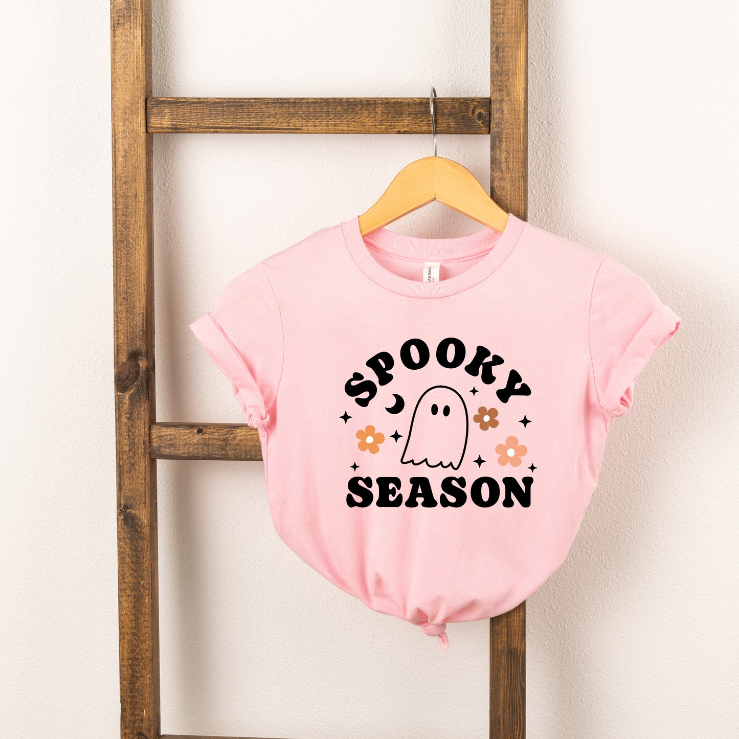 Spooky Season Flowers | Toddler Short Sleeve Crew Neck