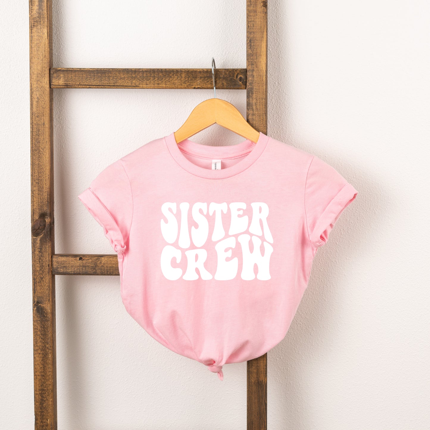 Sister Crew Wavy | Toddler Short Sleeve Crew Neck
