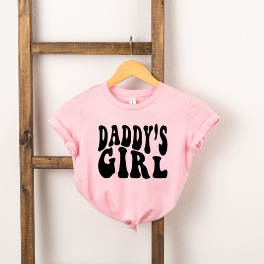 Daddy's Girl Wavy | Toddler Short Sleeve Crew Neck