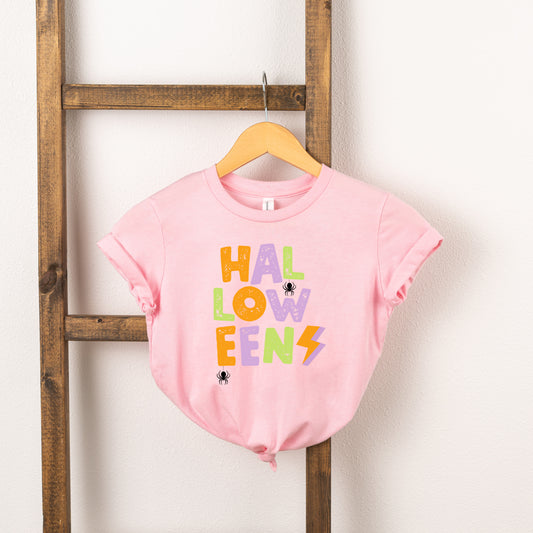 Halloween Lightning Bolt Colorful | Toddler Short Sleeve Crew Neck