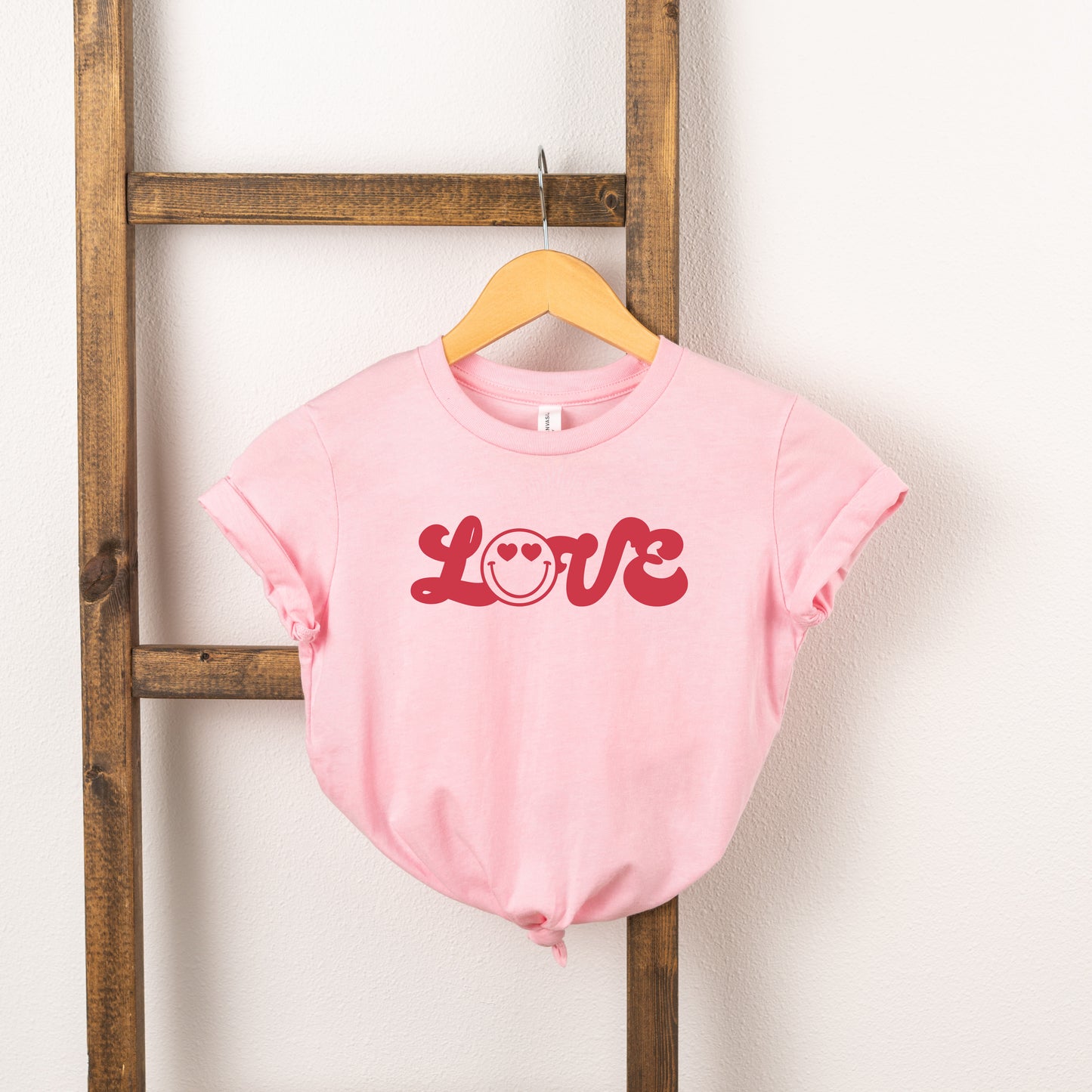 Love Smiley Face | Toddler Short Sleeve Crew Neck