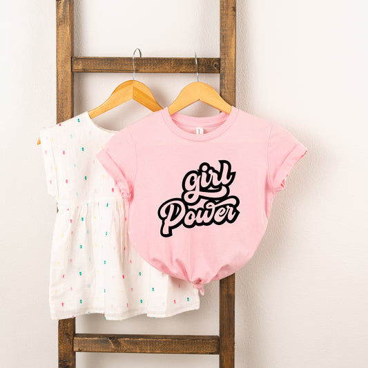 Retro Girl Power | Toddler Short Sleeve Crew Neck