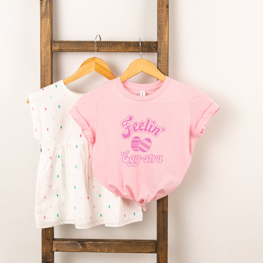 Feelin' Eggstra | Toddler Short Sleeve Crew Neck