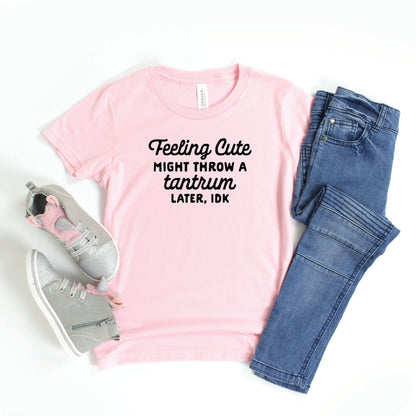 Might Throw A Tantrum | Youth Short Sleeve Crew Neck