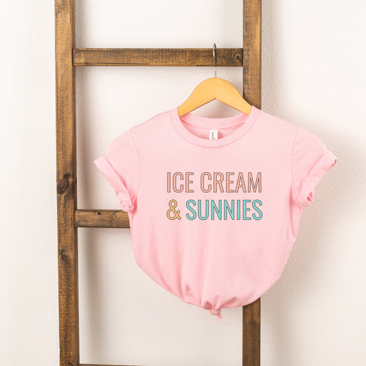 Ice Cream And Sunnies | Youth Short Sleeve Crew Neck