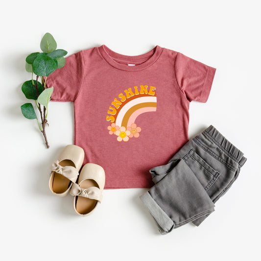 Sunshine Rainbow | Toddler Short Sleeve Crew Neck