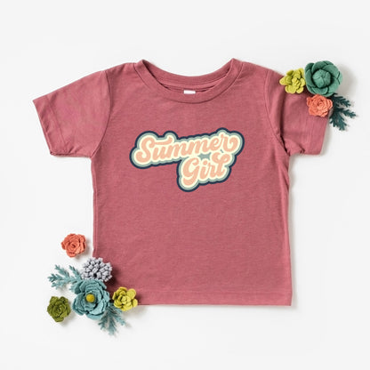 Summer Girl Retro | Toddler Graphic Short Sleeve Tee