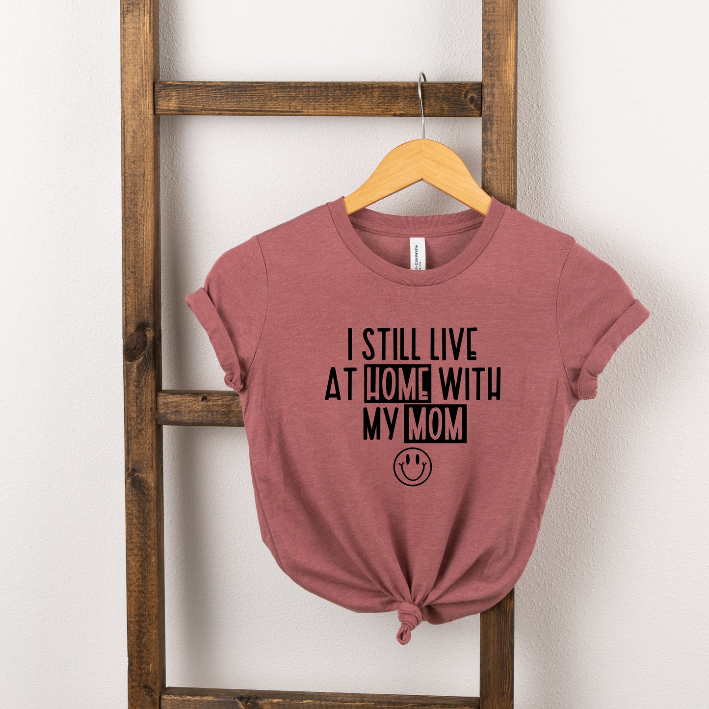 Home With My Mom | Toddler Short Sleeve Crew Neck