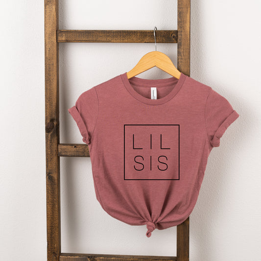 Lil Sis Square | Toddler Short Sleeve Crew Neck