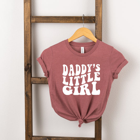 Daddy's Little Girl Wavy | Toddler Short Sleeve Crew Neck