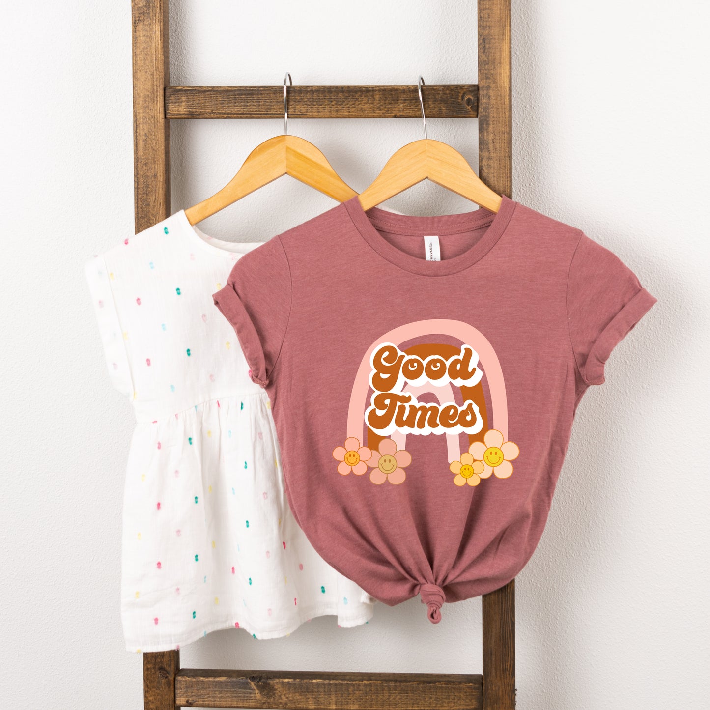 Good Times Rainbow | Toddler Short Sleeve Crew Neck