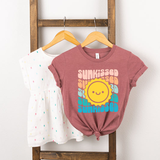 Sunkissed Stacked Sun Colorful | Toddler Short Sleeve Crew Neck