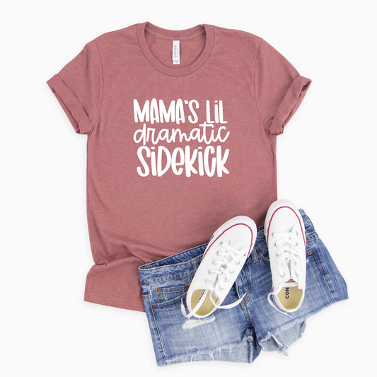 Mama's Lil Dramatic Sidekick | Youth Short Sleeve Crew Neck