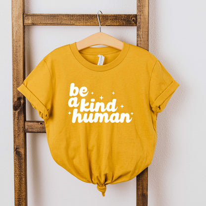 Be A Kind Human Stars | Youth Short Sleeve Crew Neck