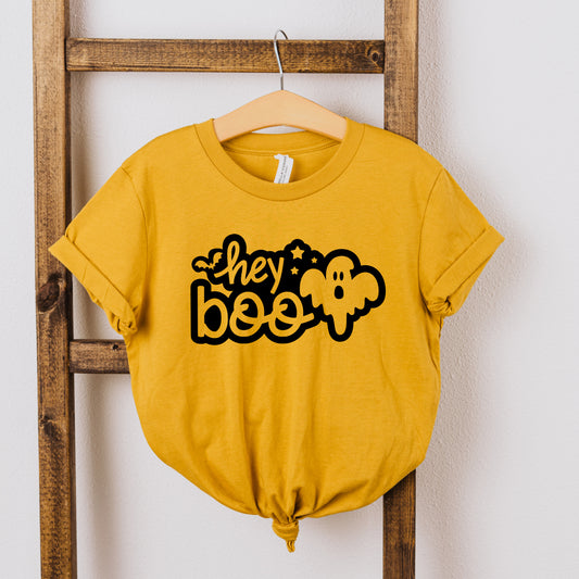 Hey Boo Ghost | Youth Short Sleeve Crew Neck