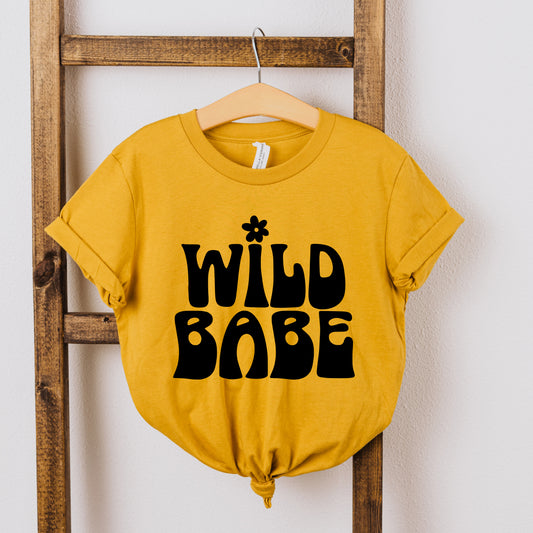 Wild Babe Flower | Youth Short Sleeve Crew Neck